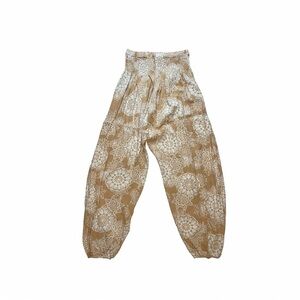 Lotus and Luna Harem Pants | Smocked Waist | Boho Floral | Made in Thailand